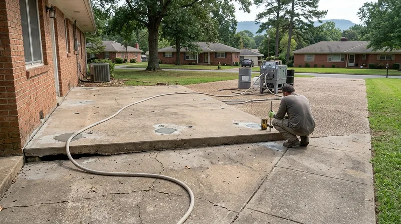 Concrete Leveling & Slab Lifting Little Rock